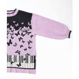 ピアノ×蝶柄バイカラーニットプルオーバー | ScoLar | 詳細画像13 