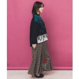 ピアノ×蝶柄バイカラーニットプルオーバー | ScoLar | 詳細画像5 