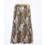 豊穣と繁栄柄スウェードポンチプリーツスカート | ScoLar | 詳細画像15