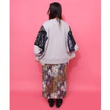 豊穣と繁栄柄スウェードポンチプリーツスカート | ScoLar | 詳細画像8