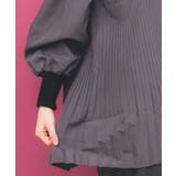 花刺繍ニット×プリーツ異素材切替プルオーバー | ScoLar | 詳細画像8