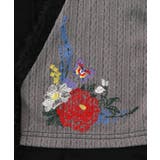 3素材ミックス花×蝶刺繍カーディガン | ScoLar | 詳細画像9 