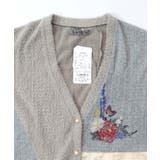 3素材ミックス花×蝶刺繍カーディガン | ScoLar | 詳細画像10 