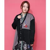 3素材ミックス花×蝶刺繍カーディガン | ScoLar | 詳細画像1 