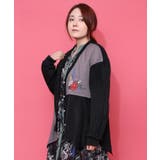 3素材ミックス花×蝶刺繍カーディガン | ScoLar | 詳細画像3 