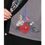 3素材ミックス花×蝶刺繍カーディガン | ScoLar | 詳細画像7 