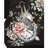 花蝶裏毛×レース切替プルオーバー | ScoLar | 詳細画像11 