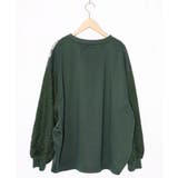 花蝶裏毛×レース切替プルオーバー | ScoLar | 詳細画像12 