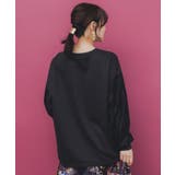 花蝶裏毛×レース切替プルオーバー | ScoLar | 詳細画像4 