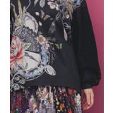 花蝶裏毛×レース切替プルオーバー | ScoLar | 詳細画像6 