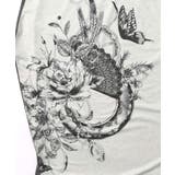 花柄×無地バイカラー裏毛ワンピース | ScoLar | 詳細画像7 