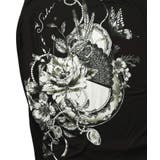 花柄×無地バイカラー裏毛ワンピース | ScoLar | 詳細画像9 