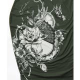 花柄×無地バイカラー裏毛ワンピース | ScoLar | 詳細画像10 