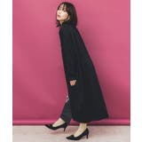 花柄×無地バイカラー裏毛ワンピース | ScoLar | 詳細画像4 