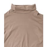 花柄素材切替タートルネックワンピース | ScoLar | 詳細画像21 