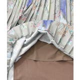 花柄素材切替タートルネックワンピース | ScoLar | 詳細画像24 