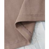 花柄素材切替タートルネックワンピース | ScoLar | 詳細画像25 