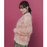 マーブル模様シャギーニットカーディガン | ScoLar | 詳細画像3