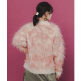 マーブル模様シャギーニットカーディガン | ScoLar | 詳細画像4