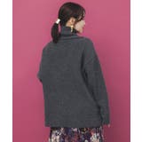 うさぎ柄ニットチュニック | ScoLar | 詳細画像4 