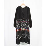 冬のオーナメント×花柄 前開きワンピース | ScoLar | 詳細画像8 