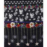 冬のオーナメント×花柄 前開きワンピース | ScoLar | 詳細画像9 