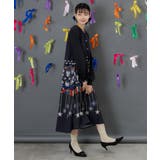 冬のオーナメント×花柄 前開きワンピース | ScoLar | 詳細画像3 