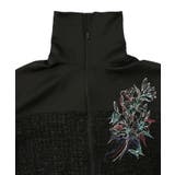 ダンボールニット×ツイード花刺繍ブルゾン | ScoLar | 詳細画像12 