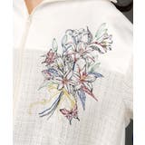 ダンボールニット×ツイード花刺繍ブルゾン | ScoLar | 詳細画像8 