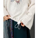 ダンボールニット×ツイード花刺繍ブルゾン | ScoLar | 詳細画像7 