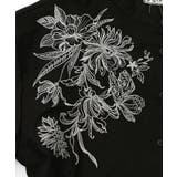 花刺繍トレンチコート風 異素材切替ワンピース | ScoLar | 詳細画像13 