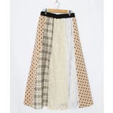 ドット×チェック×チュール×レース切替スカート | ScoLar | 詳細画像15 