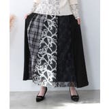 ドット×チェック×チュール×レース切替スカート | ScoLar | 詳細画像2 