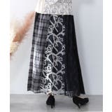 ドット×チェック×チュール×レース切替スカート | ScoLar | 詳細画像4 