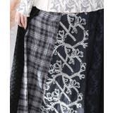 ドット×チェック×チュール×レース切替スカート | ScoLar | 詳細画像6 