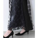 ドット×チェック×チュール×レース切替スカート | ScoLar | 詳細画像7 