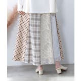 ドット×チェック×チュール×レース切替スカート | ScoLar | 詳細画像11 