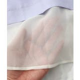 布帛ｘシフォン異素材切替バイカラー花柄シャツ | ScoLar | 詳細画像14 