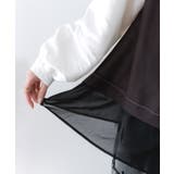 布帛ｘシフォン異素材切替バイカラー花柄シャツ | ScoLar | 詳細画像5 