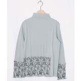 サックス | 花蝶柄テレコ素材メロウ入りインナー | ScoLar