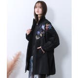 リボン×花刺繍ドルマンスリーブブルゾン | ScoLar | 詳細画像3 