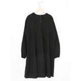 花蝶刺繍シャーリング生地ティアード風ワンピース | ScoLar | 詳細画像11 