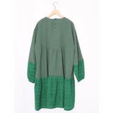 花蝶刺繍シャーリング生地ティアード風ワンピース | ScoLar | 詳細画像15 