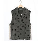 アンティーク調フロッキープリントベスト | ScoLar | 詳細画像10 