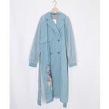 チュール重ね花刺繍ロングコート | ScoLar | 詳細画像19 