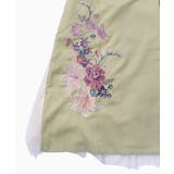 チュール重ね花刺繍ロングコート | ScoLar | 詳細画像29 