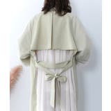 チュール重ね花刺繍ロングコート | ScoLar | 詳細画像10 