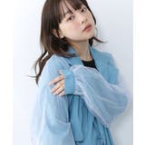 チュール重ね花刺繍ロングコート | ScoLar | 詳細画像15 