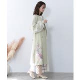 チュール重ね花刺繍ロングコート | ScoLar | 詳細画像6 