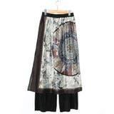 星座ステンドグラス柄シアー×ボドレー素材パンツ | ScoLar | 詳細画像9 